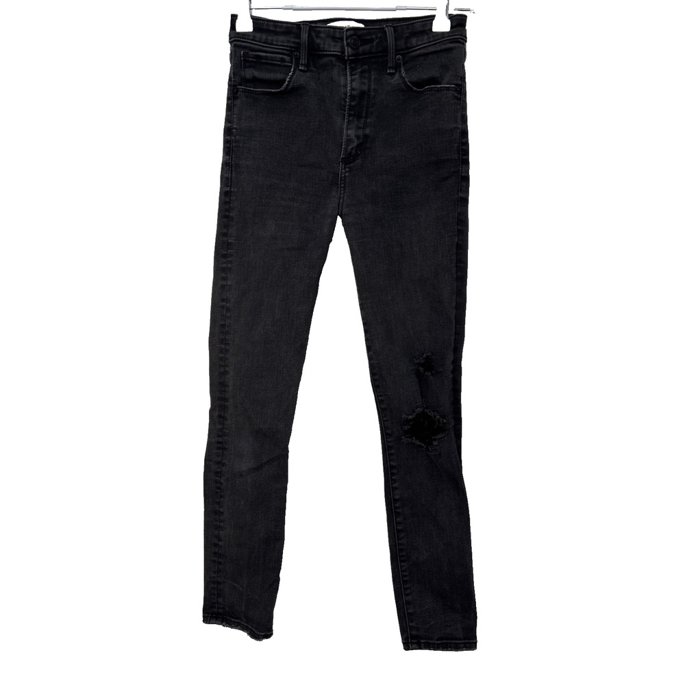 Abercrombie &‎ Fitch Super Skinny Ankle High Rise Womens 0/25 Faded Black Jeans